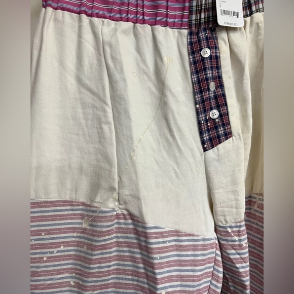 Free‎ People Tricia Fix $248 Patchwork Pants Polo Ralph Lauren Repurposed Artsy - Picture 4 of 9